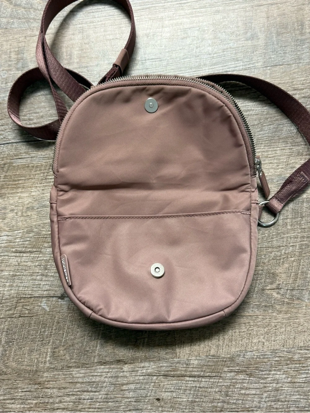 Lululemon All Night Festival Bag Micro in a pinkish color